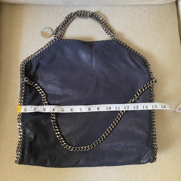 Stella Mccartney Falabella Fold-Over Tote Bag in Black - Picture 5 of 11